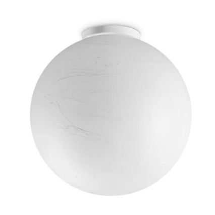 Ideal Lux - Plafonnier CARTA 1xE27/25W/230V d. 30 cm blanc