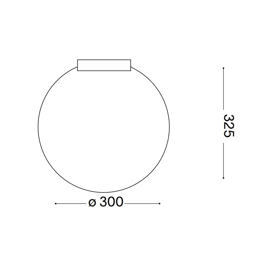 Ideal Lux - Plafonnier CARTA 1xE27/25W/230V d. 30 cm blanc