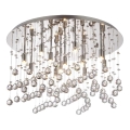 Ideal Lux - Plafonnier en cristal LED MOONLIGHT 12xG9/3W/230V d. 60 cm chrome brillant