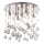 Ideal Lux - Plafonnier en cristal LED MOONLIGHT 8xG9/3W/230V d. 40 cm chrome brillant