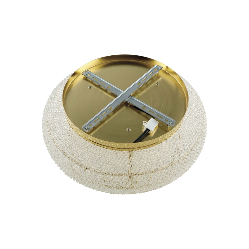 Ideal Lux - Plafonnier en cristal PASHA 10xE14/40W/230V d. 55 cm doré