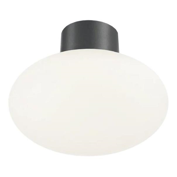 Ideal Lux - Plafonnier extérieur CLIO 1xE27/42W/230V IP44 anthracite