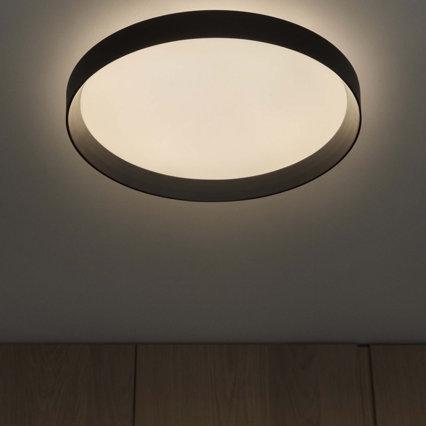 Ideal Lux - Plafonnier FLY LED/26W/230V 2700K d. 45 cm CRI 90 IP40 noir