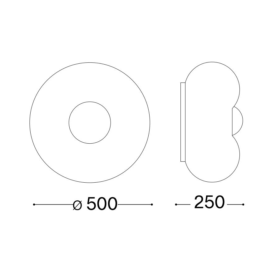 Ideal Lux - Plafonnier ARIZONA 5xGX53/9W/230V d. 50 cm blanc