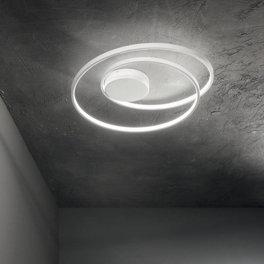 Ideal Lux - Plafonnier LED dimmable OZ LED/48W/230V Ø 60 cm IRC 90 blanc