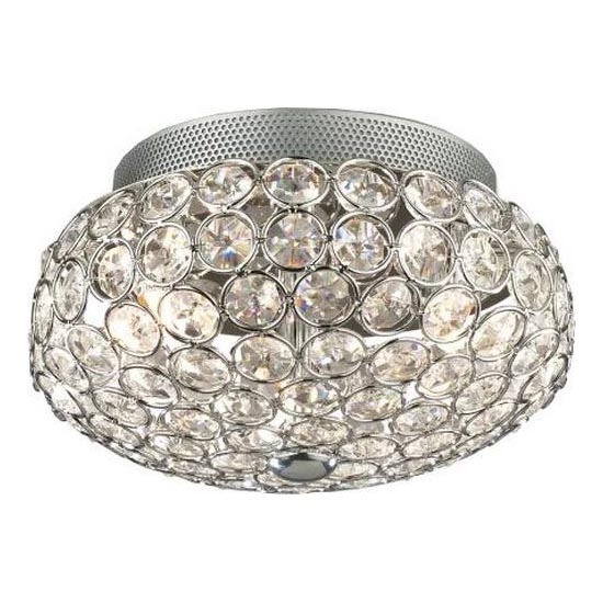 Ideal Lux - Plafonnier LED en cristal KING 3xG9/3W/230V d. 25,5 cm chrome brillant