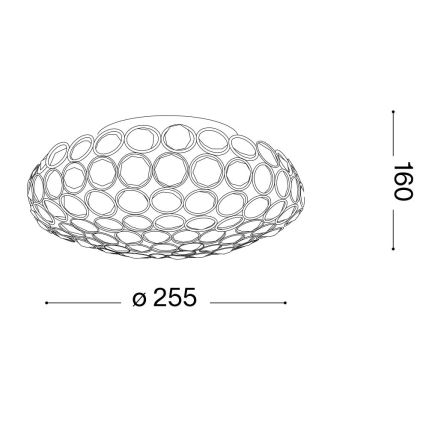 Ideal Lux - Plafonnier LED en cristal KING 3xG9/3W/230V d. 25,5 cm chrome brillant