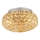 Ideal Lux - Plafonnier LED en cristal KING 3xG9/3W/230V d. 25,5 cm doré