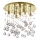Ideal Lux - Plafonnier LED en cristal MOONLIGHT 8xG9/3W/230V d. 40 cm doré