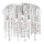 Ideal Lux - Plafonnier LED en cristal ROYAL 8xG9/3W/230V d. 40 cm chrome brillant