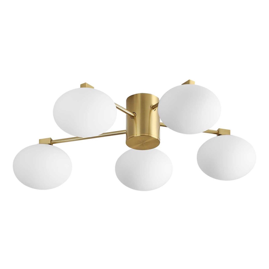 Ideal Lux - Plafonnier LED HERMES 5xG9/3W/230V d. 60 cm doré