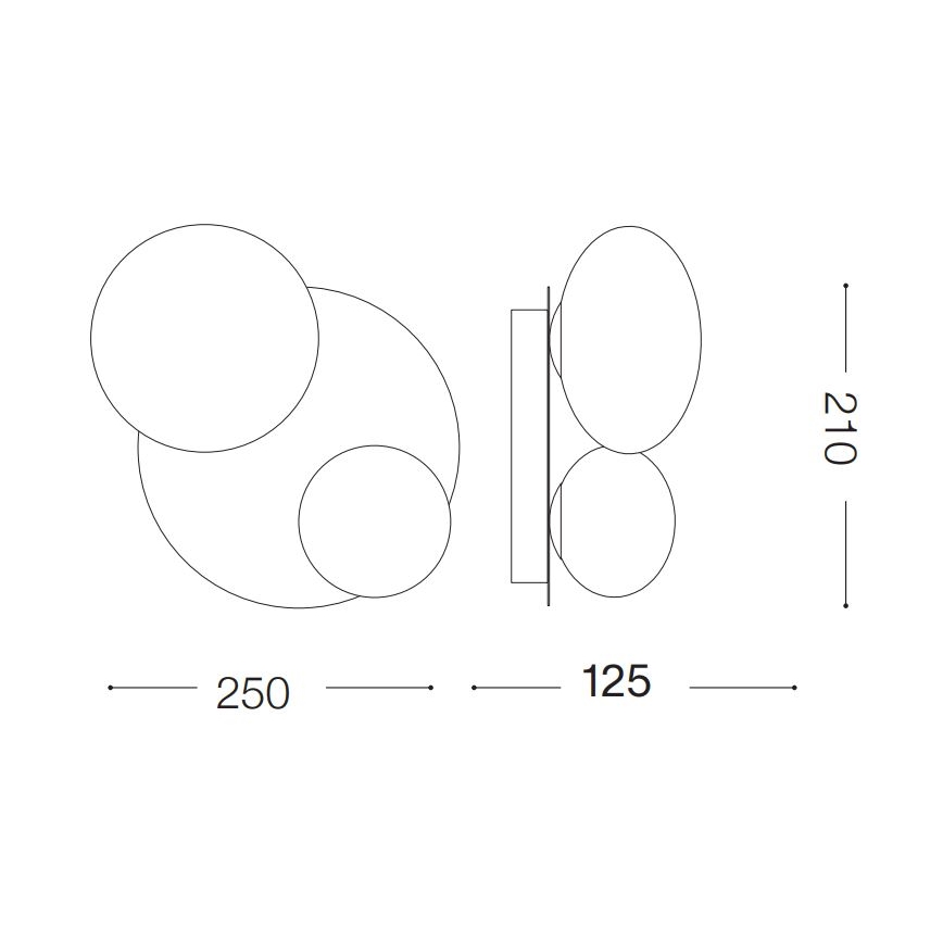 Ideal Lux - Plafonnier LED NINFEA 2xG9/3W/230V blanc