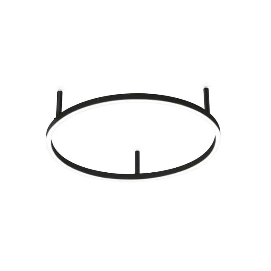 Ideal Lux - Plafonnier LED ORACLE SLIM LED/29W/230V 3000K IRC 90 Ø 50 cm noir