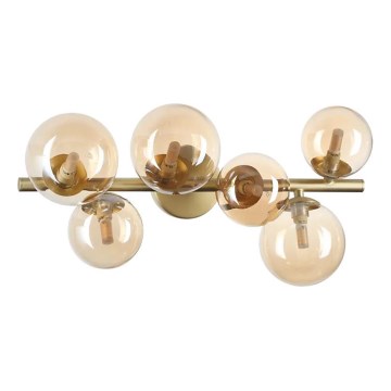 Ideal Lux - Plafonnier LED PERLAGE 6xG9/3W/230V 49 cm doré/fumé