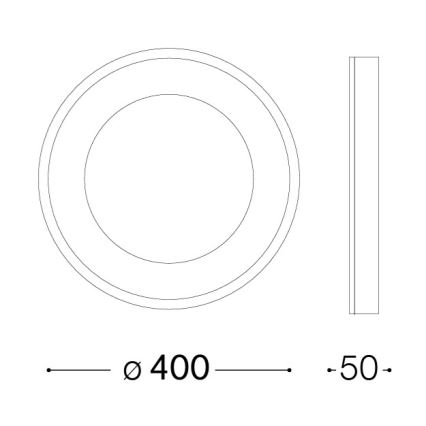 Ideal Lux - Plafonnier LED PLANET LED/20W/230V IRC 90 Ø 40 cm blanc