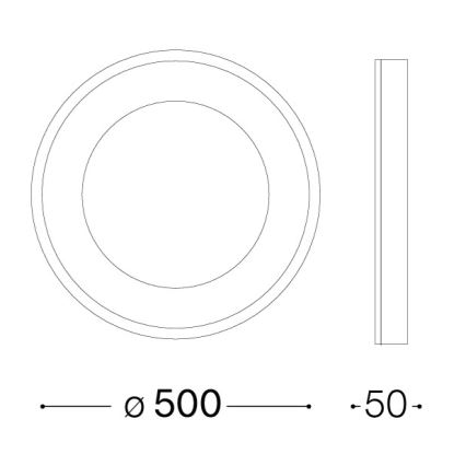 Ideal Lux - Plafonnier LED PLANET LED/25W/230V IRC 90 Ø 50 cm blanc