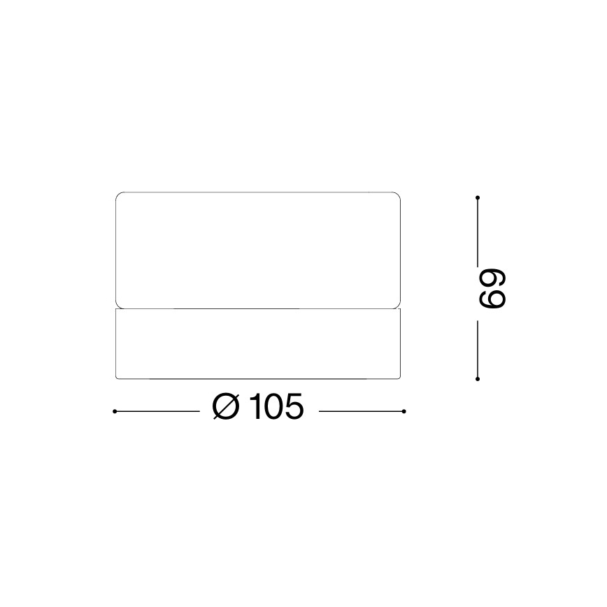 Ideal Lux - Plafonnier LED pour salle de bains LOLLY 1xGX53/9W/230V Ø 10,5 cm IP44 doré/beige fumé