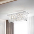 Ideal Lux - Plafonnier MARTINEZ 8xE14/40W/230V, finition chrome brillant