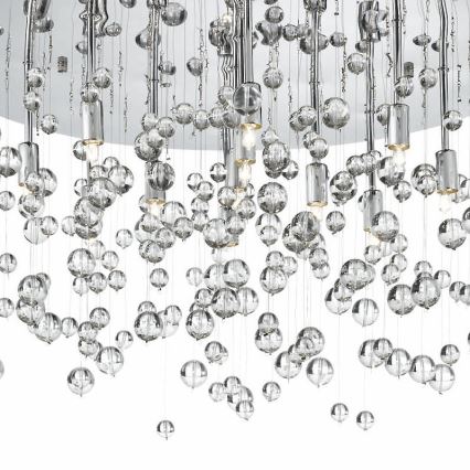 Ideal Lux - Plafonnier NEVE 8xG9/3W/230V d. 40,5 cm chrome brillant