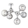 Ideal Lux - Plafonnier NODI 5xE14/28W/230V chrome brillant
