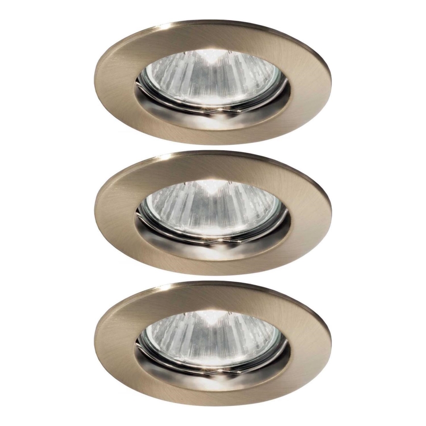 Ideal Lux - SET 3x Lampada da incasso 1xGU10/50W/230V