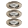 Ideal Lux - SET 3x Lampada da incasso 1xGU10/50W/230V