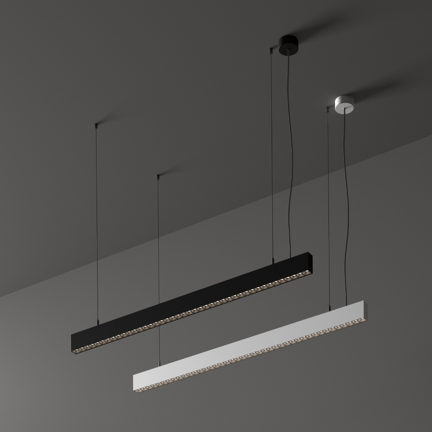 Ideal Lux - Sospensione LED a cavo OFFICE LED/30W/230V 4000K CRI 90 bianco