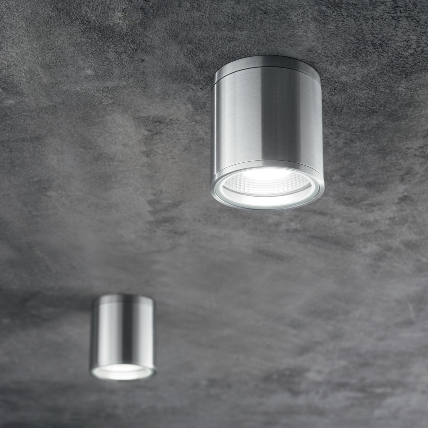Ideal Lux - Spot d'extérieur GUN 1xGU10/28W/230V, Ø 11 cm, IP55, gris