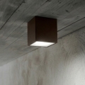 Ideal Lux - Spot d'extérieur TECHO 1xGU10/20W/230V 15x15 cm IP54 marron