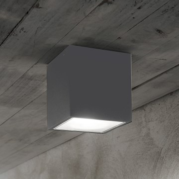 Ideal Lux - Spot d'extérieur TECHO 1xGU10/20W/230V 9x9 cm IP54 anthracite