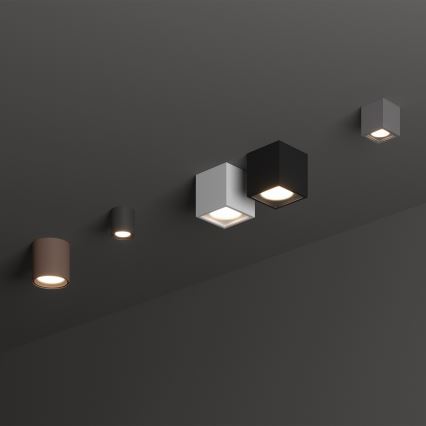 Ideal Lux - Spot extérieur TECHO 1xGU10/20W/230V Ø 9 cm IP54 anthracite