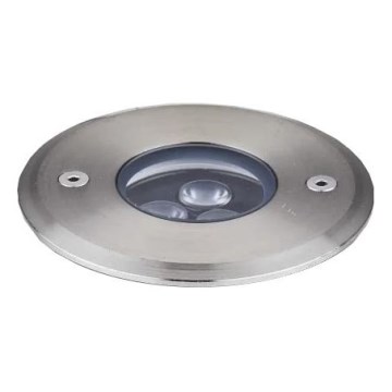 Ideal Lux - Spot encastrable dans le sol FLOOR LED/3W/230V d. 9 cm CRI 90 IP67 chrome brillant