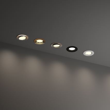 Ideal Lux - Spot encastrable SWING 1xGU10/28W/230V Ø 8,2 cm chrome mat