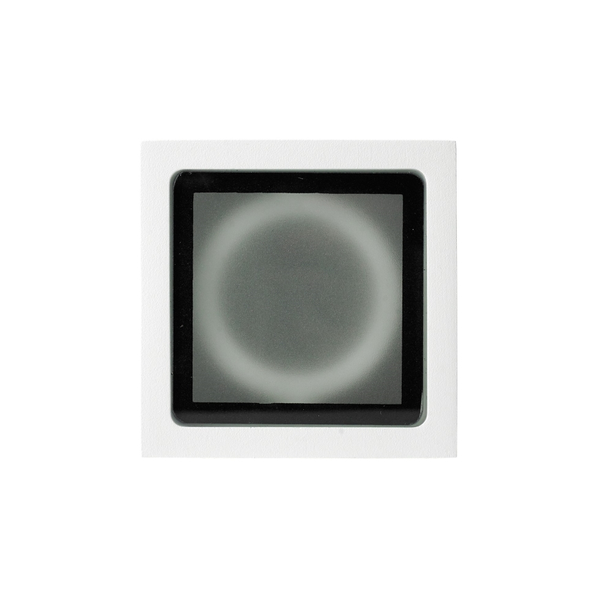 Ideal Lux - Spot extérieur TECHO 1xGU10/20W/230V 9x9 cm IP54 blanc