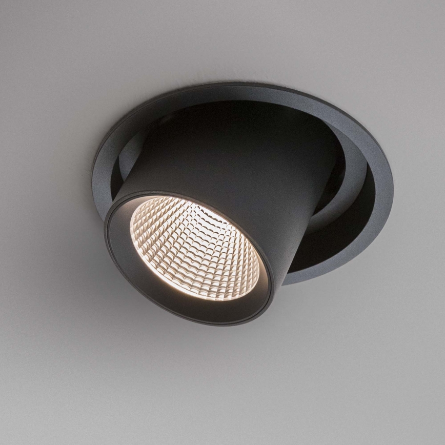 Ideal Lux - Spot LED encastré NOVA LED/6W/230V 3000K CRI 90 Ø 6,8 cm noir