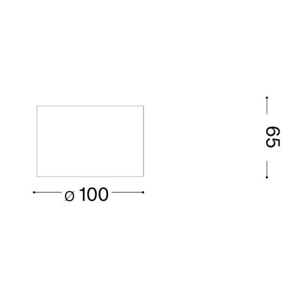 Ideal Lux - Spot LED SPIKE 1xGX53/9W/230V Ø 10 cm finition cuivre
