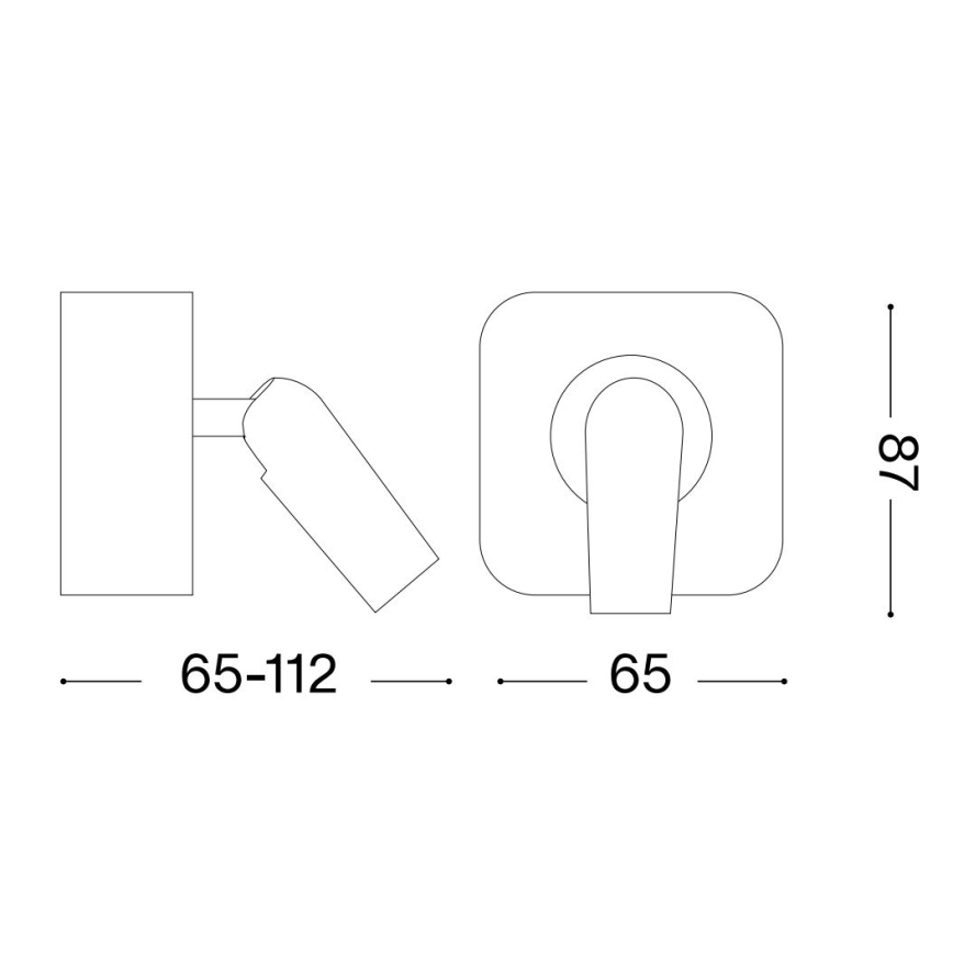 Ideal Lux - Spot mural BEAN LED/3W/230V CRI 90 doré