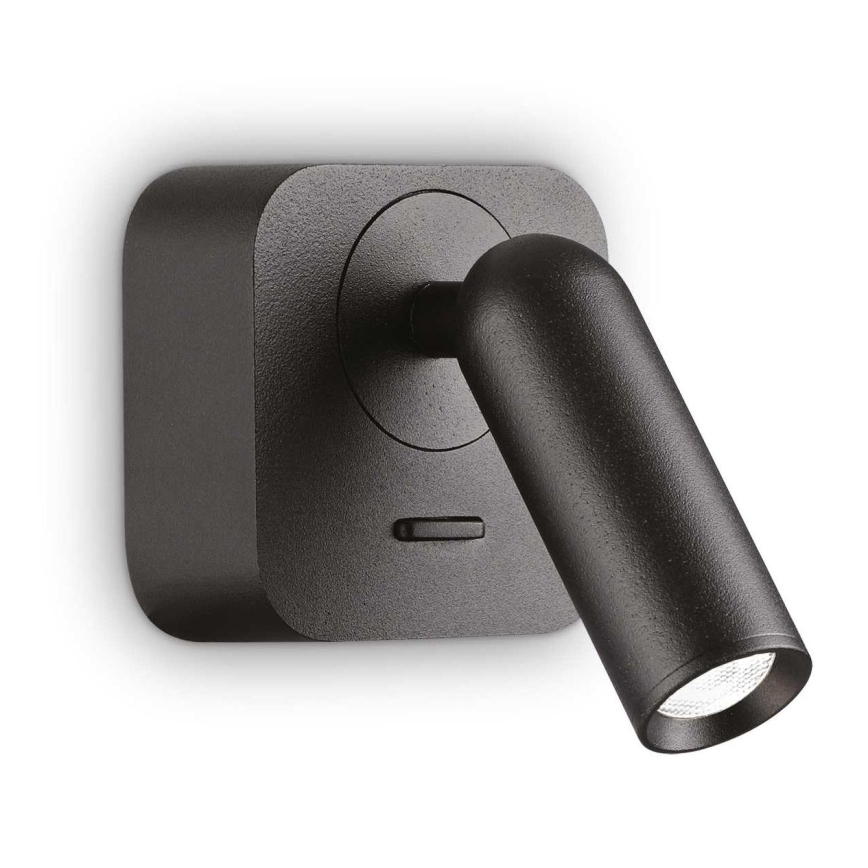 Ideal Lux - Spot mural BEAN LED/3W/230V CRI 90 noir
