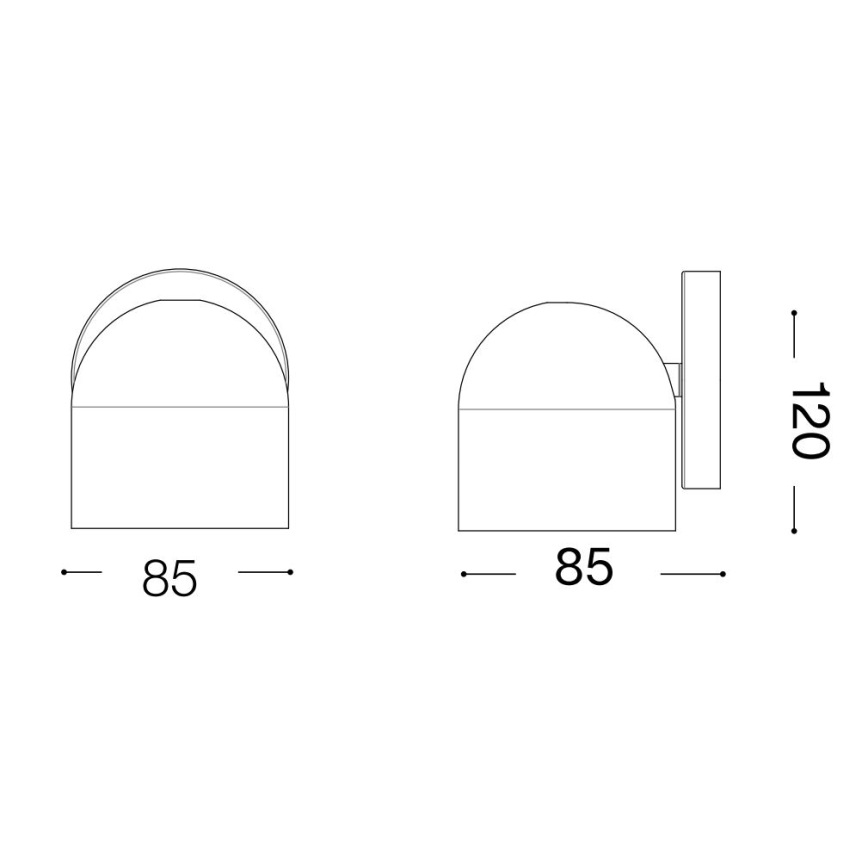 Ideal Lux - Spot mural LED DODO 1xGX53/9W/230V laiton