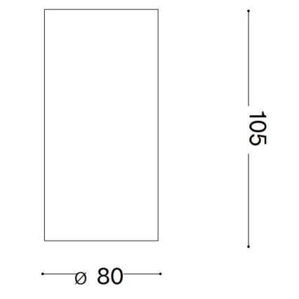 Ideal Lux - Spot NITRO LED/10W/230V d. 8 cm CRI 90 blanc