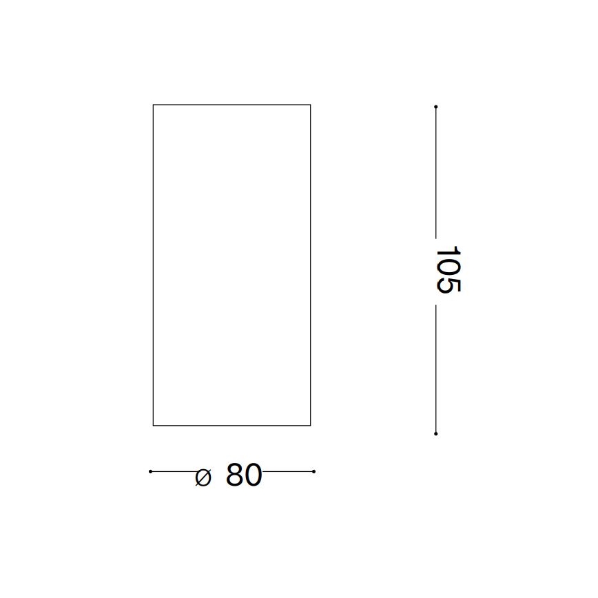 Ideal Lux - Spot NITRO LED/10W/230V d. 8 cm CRI 90 blanc