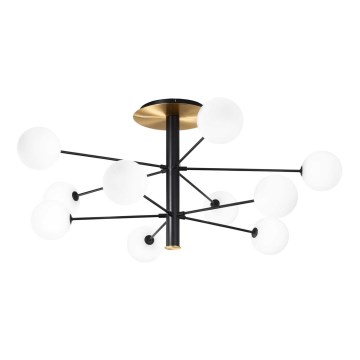 Ideal Lux - Suspension-barre LED COSMOPOLITAN 10xG9/3W/230V d. 124 cm noir