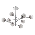 Ideal Lux - Suspension-barre LED EQUINOXE 8xG4/2W/230V d. 128 cm chrome brillant/fumé