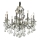 Ideal Lux - Suspension chaîne en cristal GIOCONDA 8xE14/40W/230V d. 73 cm argent