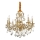 Ideal Lux - Suspension chaîne en cristal GIOCONDA 8xE14/40W/230V d. 73 cm doré