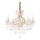 Ideal Lux - Suspension chaîne en cristal NAPOLEON 8xE14/40W/230V d. 67 cm doré