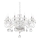 Ideal Lux - Suspension chaîne en cristal NEGRESCO 10xE14/28W/230V d. 85 cm transparent