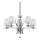 Ideal Lux - Suspension chaîne en cristal PEGASO 5xE14/28W/230V d. 72 cm chrome brillant