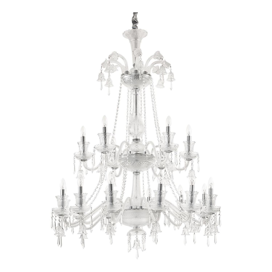 Ideal Lux - Suspension chaîne en cristal REDENTORE 18xE14/40W/230V d. 102 cm transparent