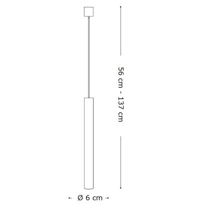 Ideal Lux - Suspension filaire 1xGU10/7W/230V CRI 90